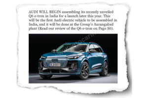 Read more about the article 2024 Audi Q6 e-tron EV India production, expected price, launch details